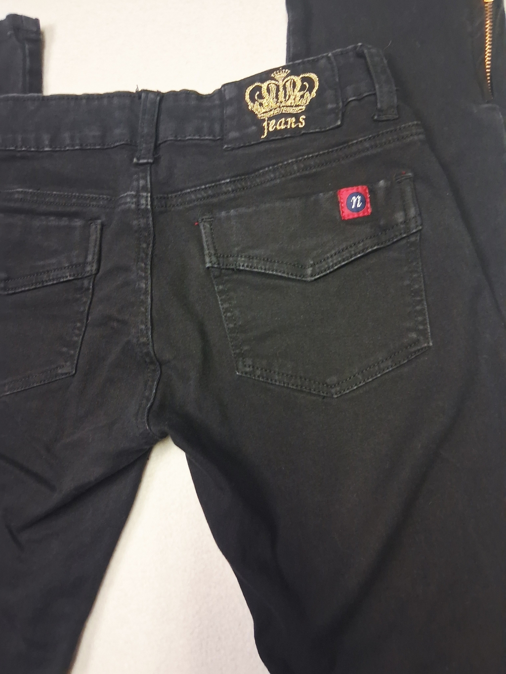 Just For My Beautiful Girl Black Pants with Zipper Bottoms - Picture 8 of 9